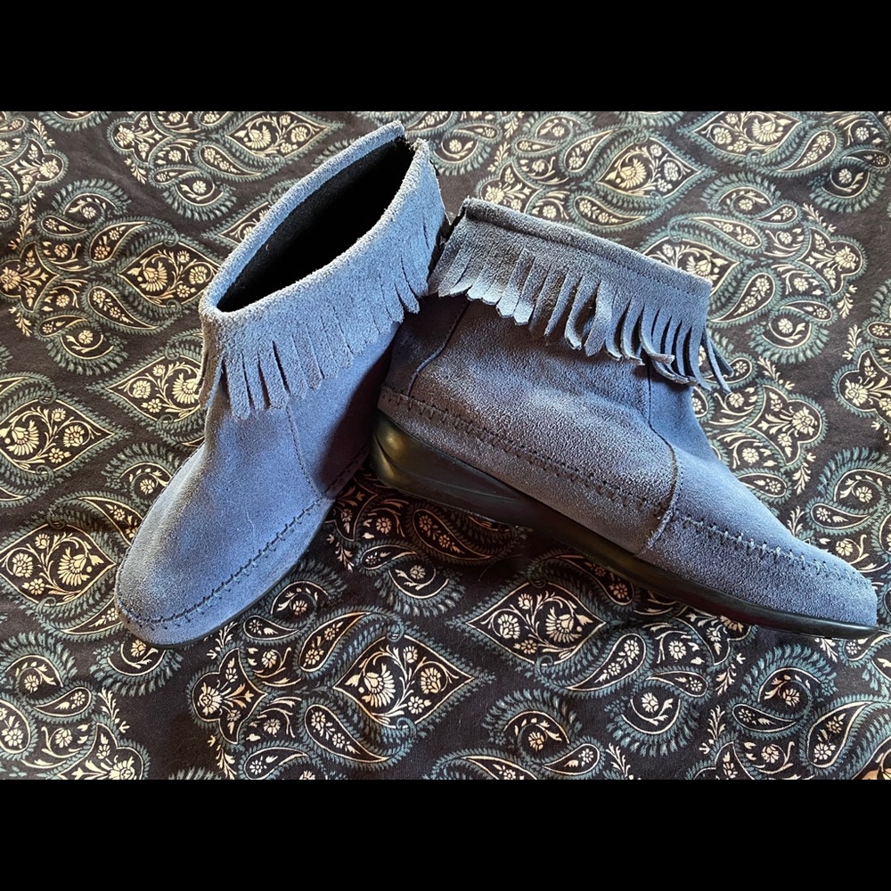 Blue Moccasins.